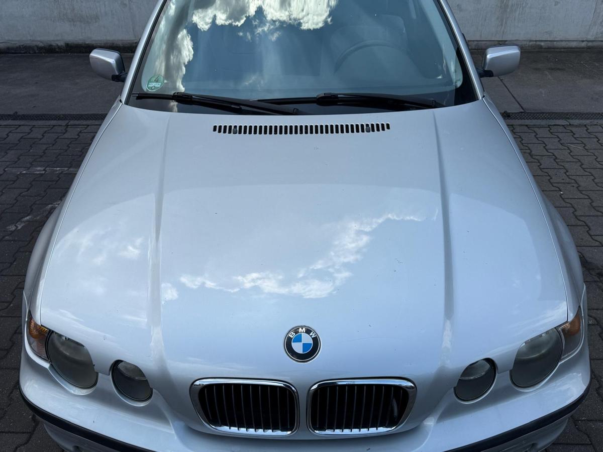 BMW E46 Compact original Motorhaube 354 Titansilber Metallic BJ04